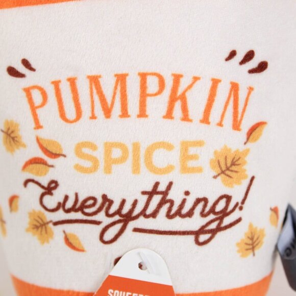 PUMPKIN SPICE Everything 9" Dog / Pet Toy with Squeaker by Fringe - NEW - Picture 2 of 7